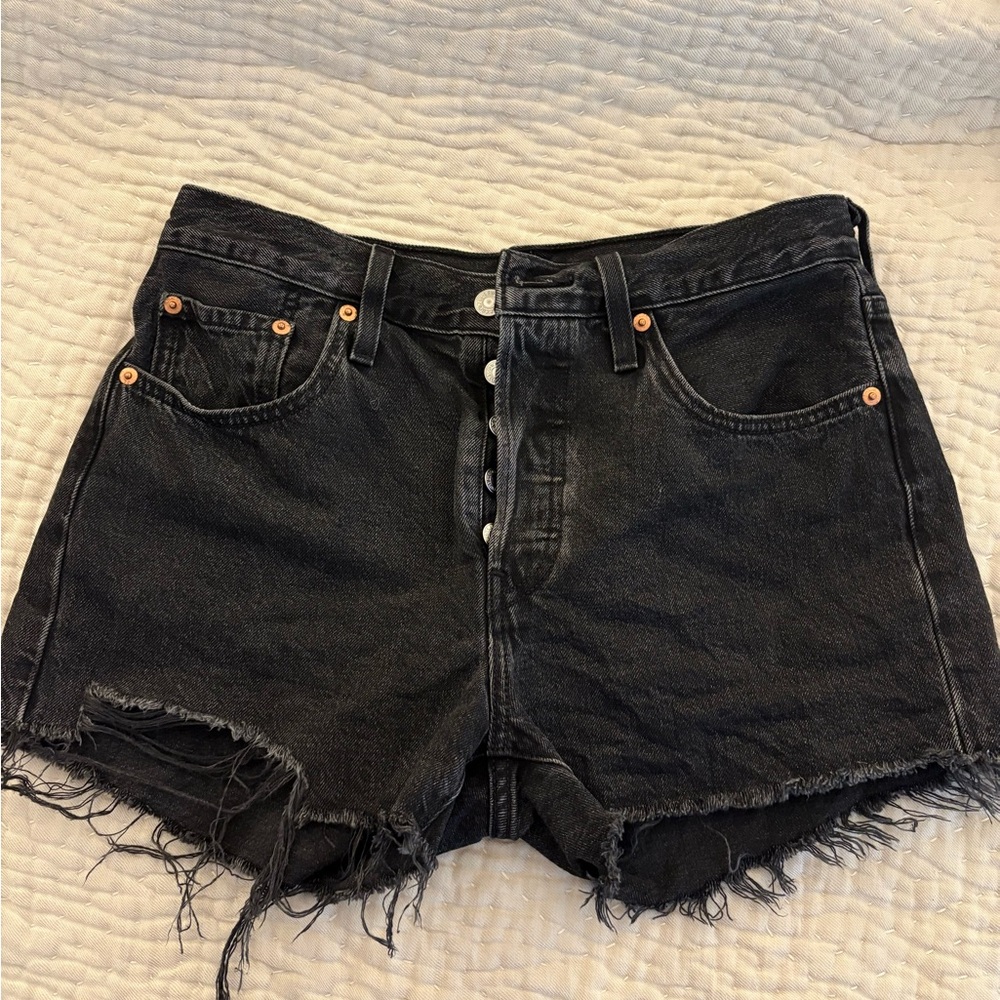 Levi’s 501 Black Denim Women Shorts